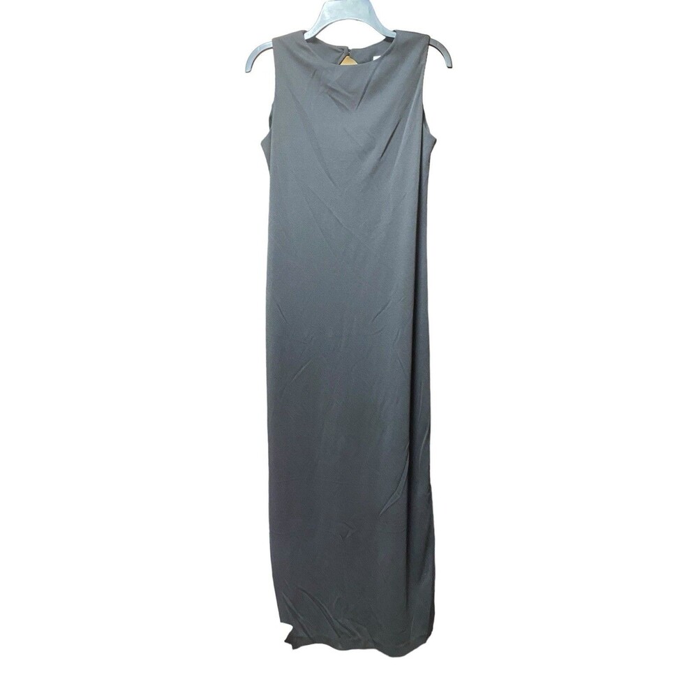 Vintage Scarlett Formal Maxi Dress Black Cocktail Sleeveless Long Size 8